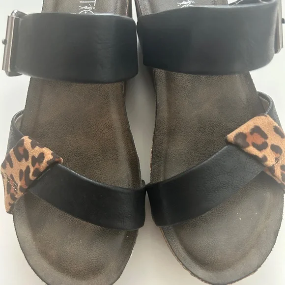 Boutique by Corky’s Wedge Sandals Size 7 Black - Picture 8 of 15